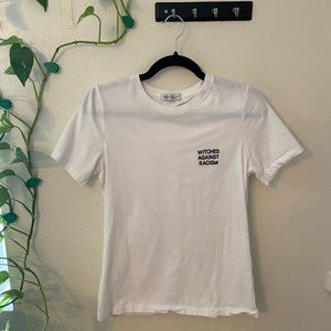 Custom white tee